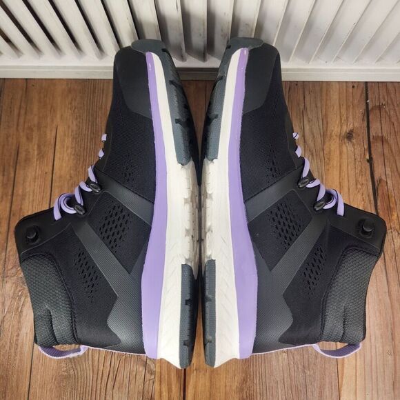 Bogs Sandstone Knit Mid TR Womens 9 Black Purple Composite Safety Toe Work Boots - Picture 5 of 10